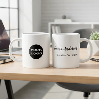 Taza De Café Gigante Minimal Modern | Tu Logo