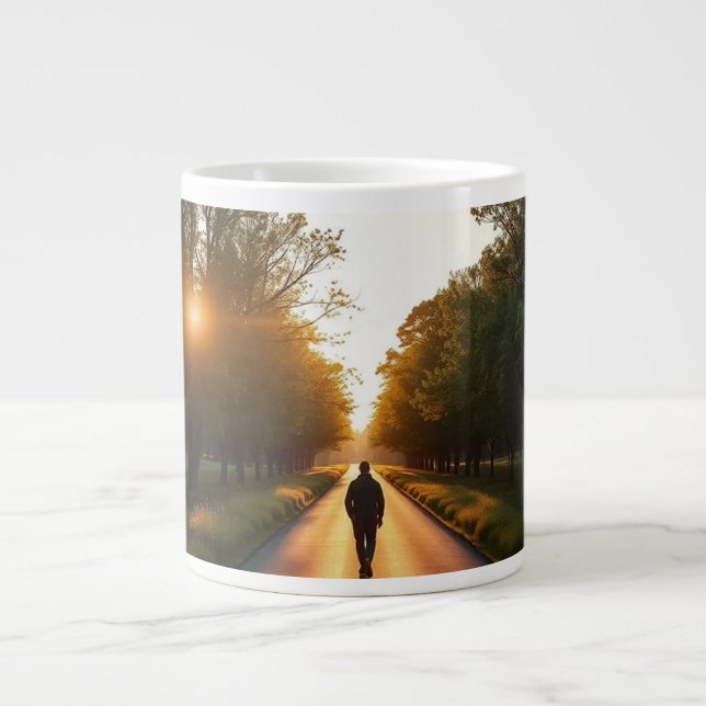 Taza De Café Gigante Minimal Silhouette Mug (Frente)