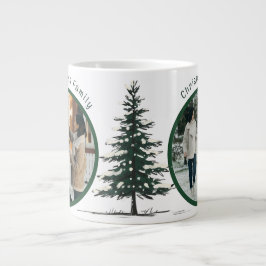 Taza De Café Gigante Minimal Snow Christmas Tree Winter Holiday