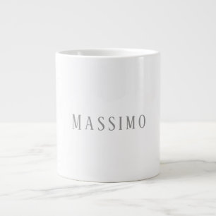 Taza De Café Gigante Minimalista Elegante Clásico Profesional Simple