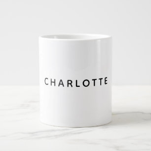 Taza De Café Gigante Minimalista Elegante Clásico Profesional Simple