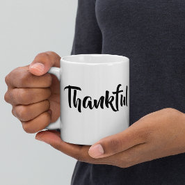 Taza De Café Gigante Minimalistas regalos de acción de gracias de moda