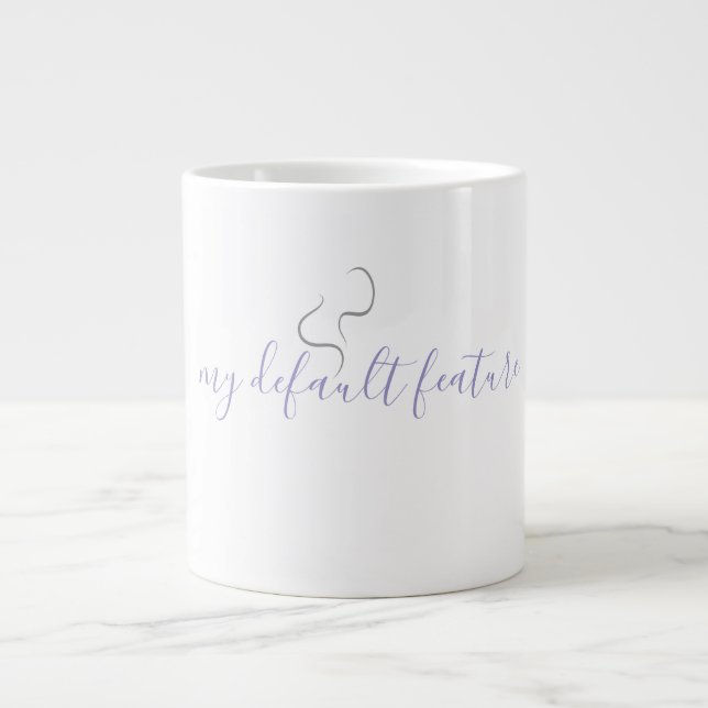 Taza De Café Gigante Minimalistic Coffee Mug Design (Frente)