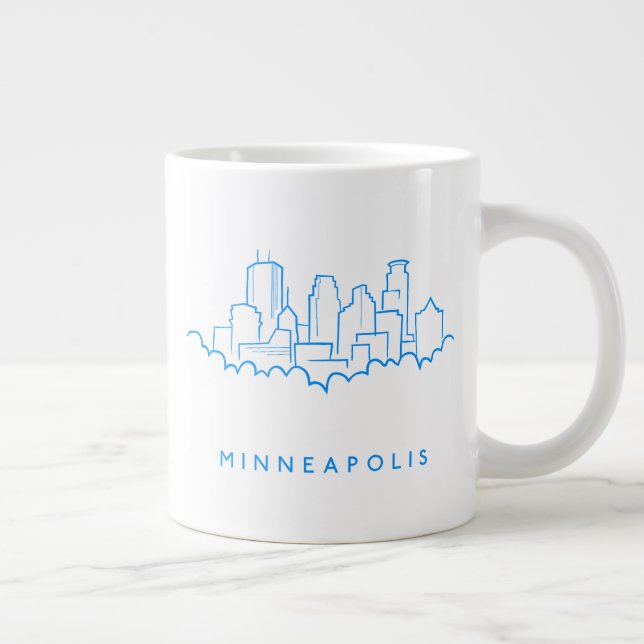 Taza De Café Gigante Minneapolis, línea aérea de Minnesota (Derecha)