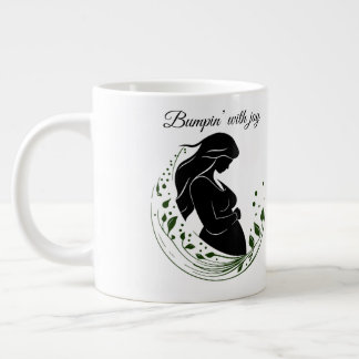 Taza De Café Gigante Miracle in Motion – Parents-to-Be Line Art Mug 🤍