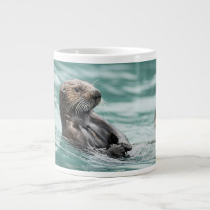 Taza De Café Gigante Mirando el Otter marino