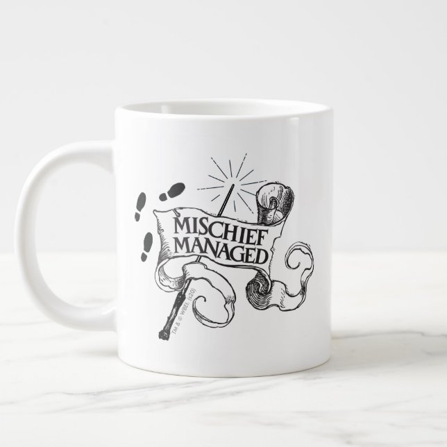 Taza De Café Gigante Mischief Managed (Izquierda)