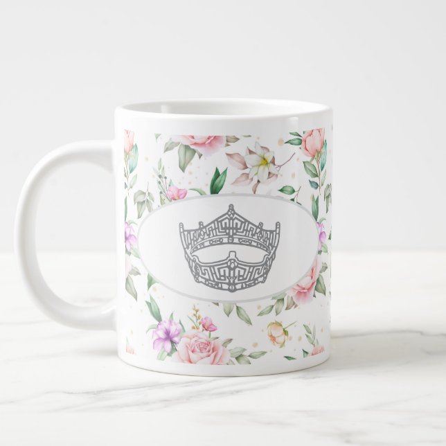Taza De Café Gigante Miss America Pageant Crown Jumbo Mug (Izquierda)