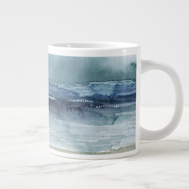 Taza De Café Gigante Mist de Mariner - Línea costera (Derecha)