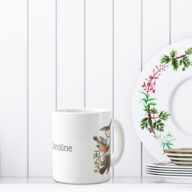 Taza De Café Gigante Mockingbirds y Magpies por John James Audubon (Subido por el creador)
