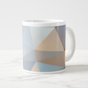 Taza De Café Gigante Modelo abstracto fresco del triángulo