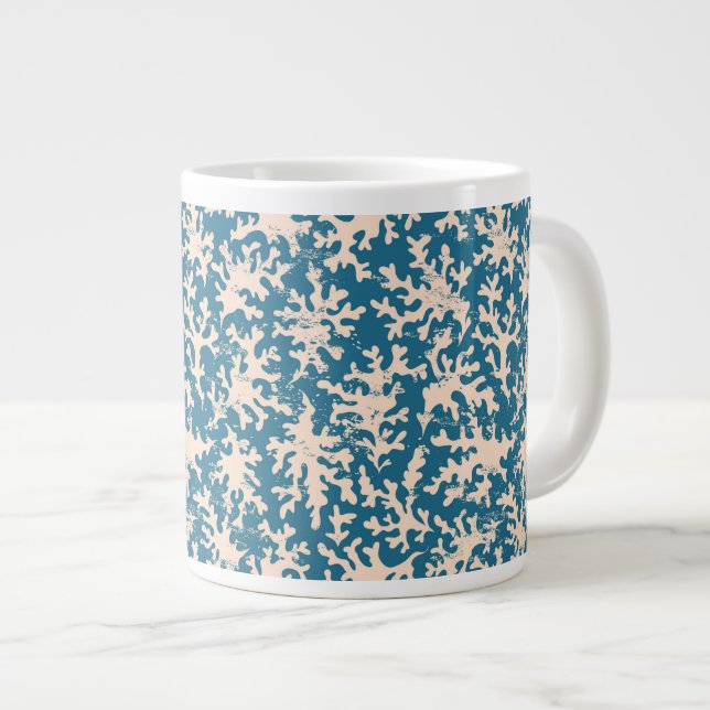 Taza De Café Gigante Modelo coralino hermoso (Derecha)