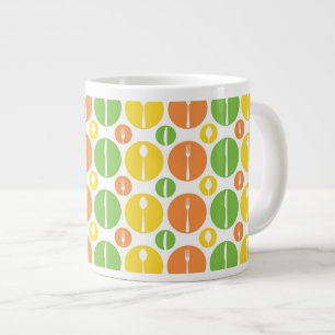 Taza De Café Gigante Modelo de los cubiertos del vintage