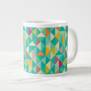 Taza De Café Gigante Modelo de los triángulos