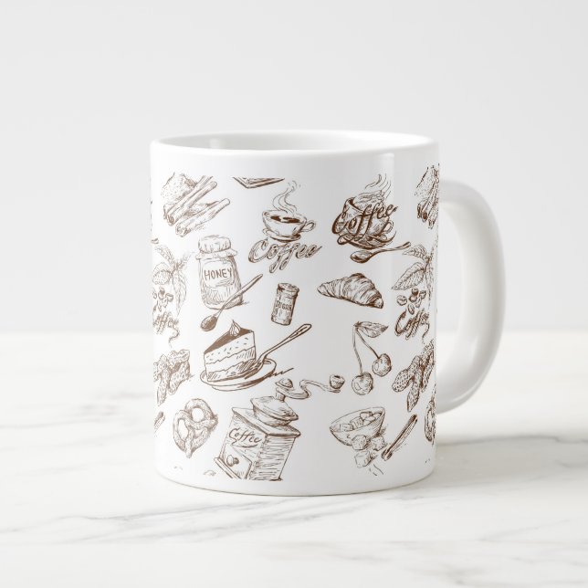 Taza De Café Gigante Modelo de papel (Derecha)