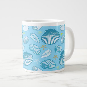 Taza De Café Gigante Modelo del azul de océano
