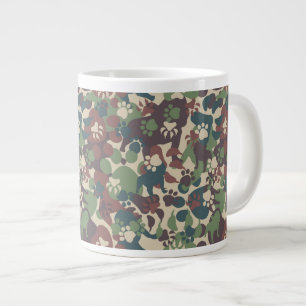 Taza De Café Gigante Modelo del camuflaje del perro