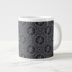 Taza De Café Gigante Modelo del compás del rosa de viento