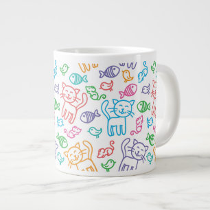 Taza De Café Gigante modelo del gato