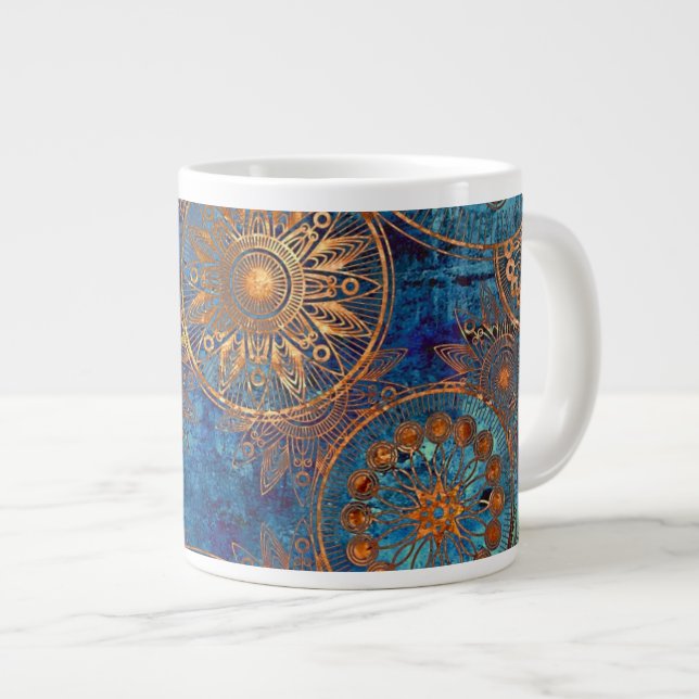 Taza De Café Gigante Modelo del grunge del arte (Derecha)