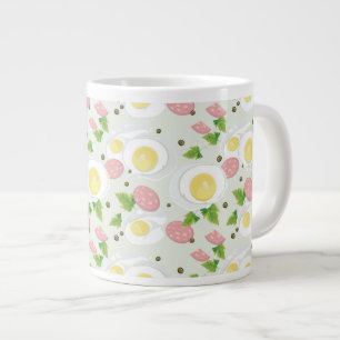 Taza De Café Gigante Modelo del huevo y de la salchicha