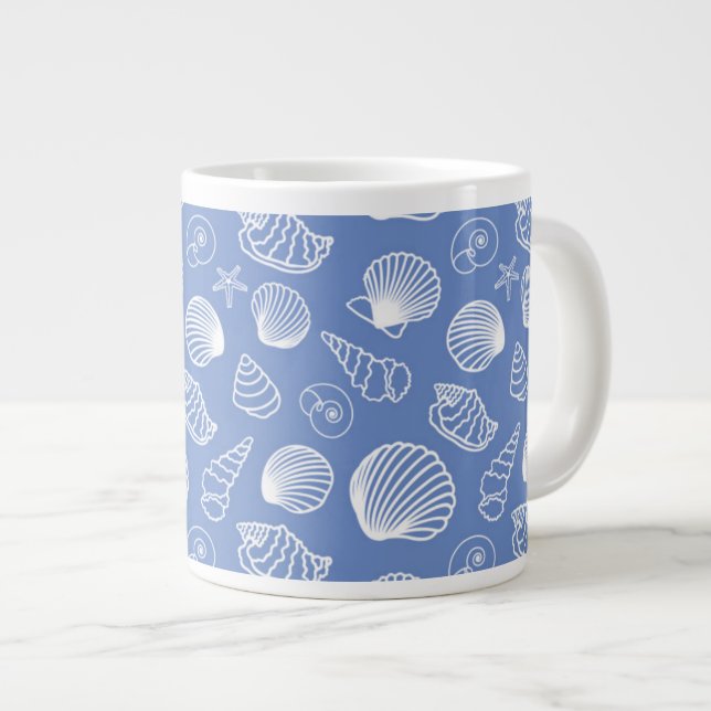 Taza De Café Gigante Modelo descarado del Seashell (Derecha)