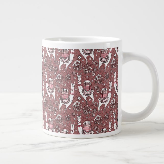 Taza De Café Gigante Modelo divertido de las llamas (Derecha)