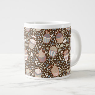 Taza De Café Gigante Modelo dulce hecho de magdalenas sabrosas