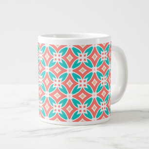 Taza De Café Gigante Modelo étnico multicolor