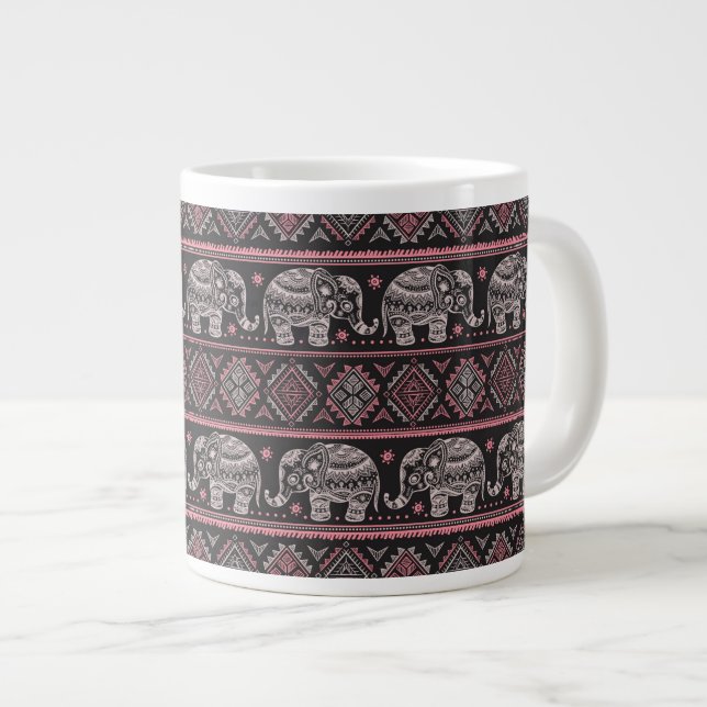 Taza De Café Gigante Modelo étnico negro del elefante (Derecha)