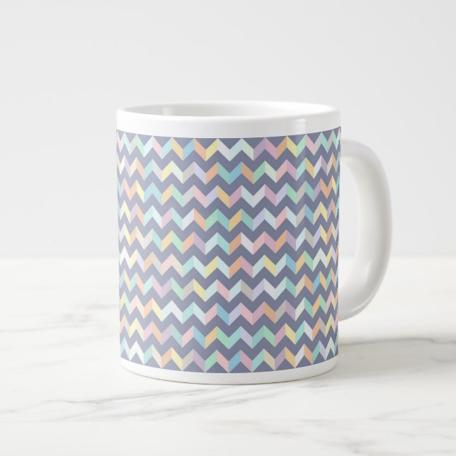 Taza De Café Gigante Modelo geométrico (Derecha)
