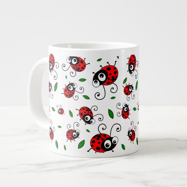 Taza De Café Gigante Modelo lindo de la mariquita (Izquierda)