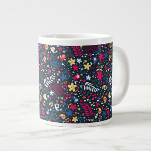 Taza De Café Gigante modelo lindo de los pájaros y de flores