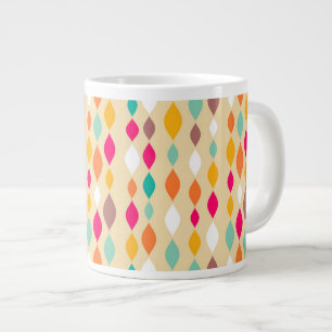 Taza De Café Gigante Modelo retro del extracto del estilo