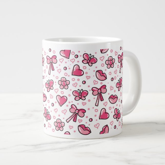 Taza De Café Gigante modelo romántico (Derecha)