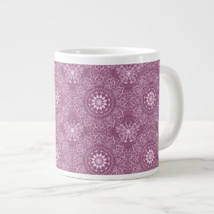 Taza De Café Gigante Modelo rosado del vintage