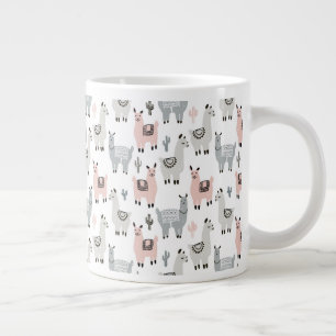 Taza De Café Gigante Modelo sonriente de las llamas