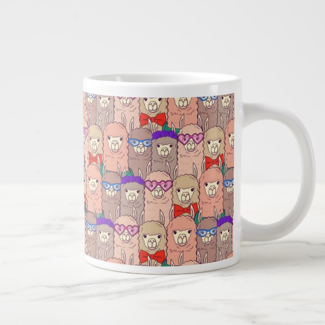 Taza De Café Gigante Modelo vestido de moda de la llama (Derecha)