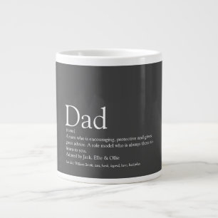Taza De Café Gigante Modern Fun Cool Dad Daddy Father Definition