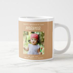 Taza De Café Gigante Modern Mama Niños Foto Día de la Madre 