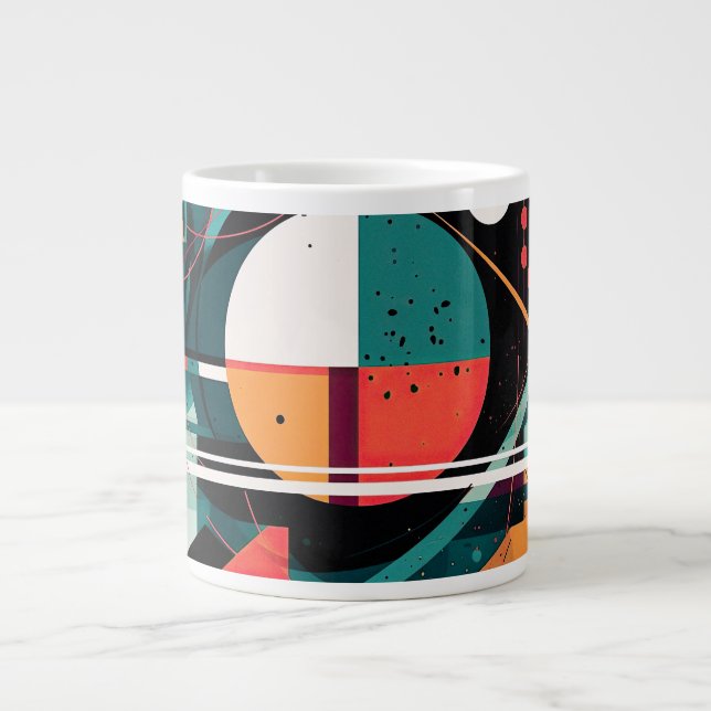 Taza De Café Gigante Modernista Maven (Frente)