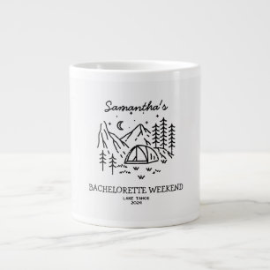 Taza De Café Gigante Moderno Camping Simple Bachelorette Party Naturale