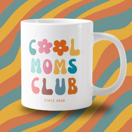 Taza De Café Gigante Moderno club de mamás Retro Guay Vintage Groovy Da