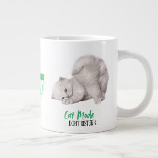 Taza De Café Gigante Modo Gato - No Molestar, ¡Es Hora del Café