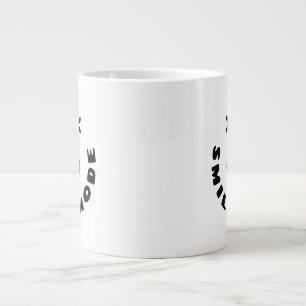 Taza De Café Gigante Modo sonrisa activado: Elevar el día con positivid