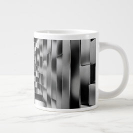 Taza De Café Gigante mok met optical illusion