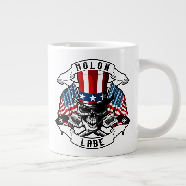 Taza De Café Gigante "MOLON LABE" 20oz (Derecha)