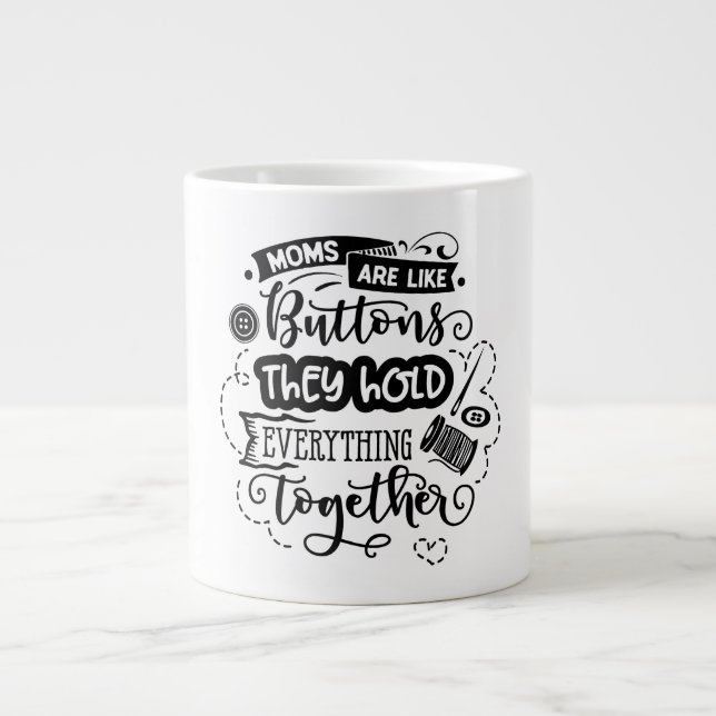 Taza De Café Gigante MOM- Jumbo Mug (Frente)