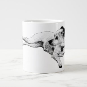 Taza De Café Gigante Momento de Serene Terrier