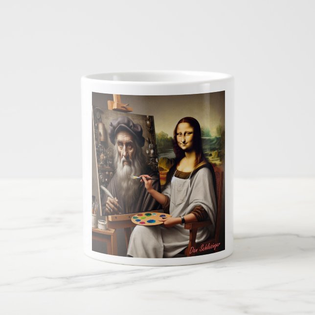 Taza De Café Gigante Mona hace DaVinci Mug (Frente)